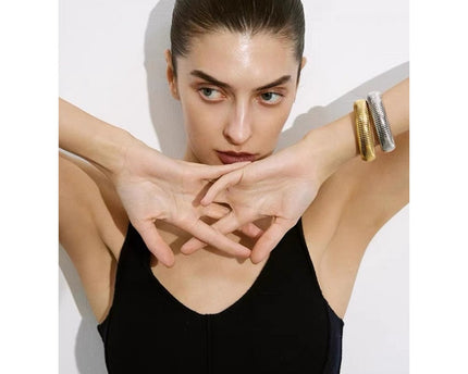 Dikke stretch designarmband en choker