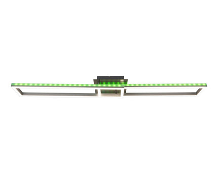 LED CCT-plafondlamp + RGB-backlight "Bantry" met veel functies, 115 cm lang, inclusief afstandsbediening