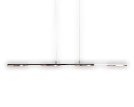 LED hanglamp "balk" gemaakt van metaal en plastic in stalen blank, met geïntegreerde LED
