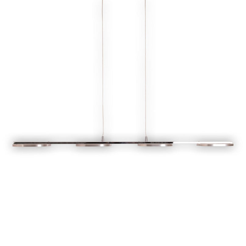 LED hanglamp "balk" gemaakt van metaal en plastic in stalen blank, met geïntegreerde LED