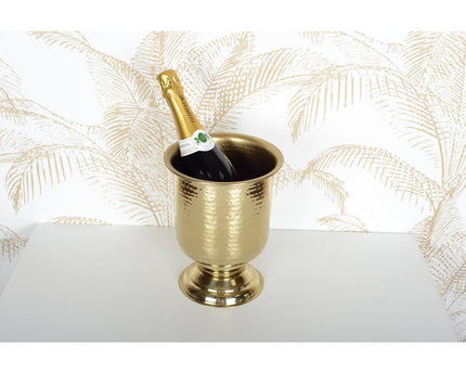 Gebouwd met gouden champagne 20x20x25cm