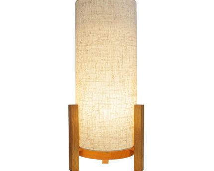 Ackitical Lamp "Madita" 48 cm hoog, in wit/natuur, met geïntegreerde LED, dimbaar met aanraaksensor