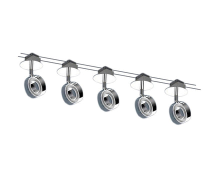 LED-touwsysteem "Tony" gemaakt van metaal en plastic, staal leeg, met stevig ingebouwde LED's, 5 meter