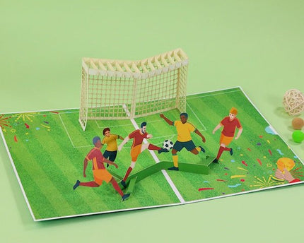 3D -kaart voor hem voor papa - voetbalontwerpkaart