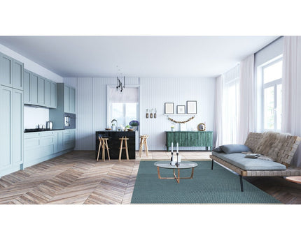 BUBBLES vloerkleed van jute en wol