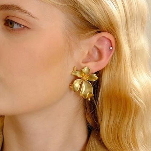 Uniek ontwerp levendige bloem oorstekers