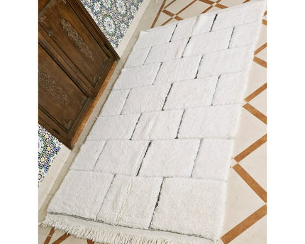 Berber vloerkleed Beni Ouarain zuivere wol 153 x 263 cm
