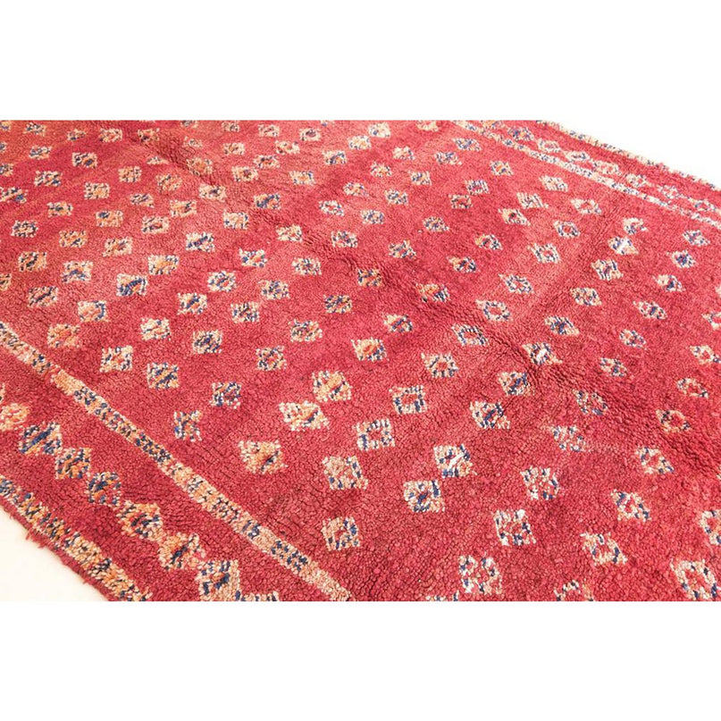Vintage handgeweven wollen Berberkleed 169 x 258 cm
