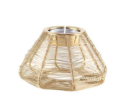 Conical Candlestick Gilded Dire 11x11x6cm