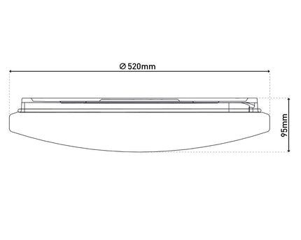 LED plafondlamp "Ravenna" d:52cm