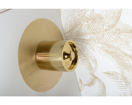 Gouden ijsemmer met geribbeld patroon