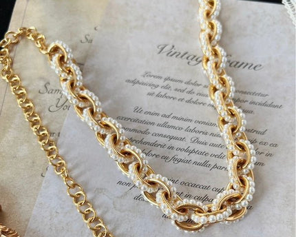 Vintage geïnspireerde parelketting