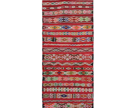 Marokkaans Berberkleed van wol en katoen 93 x 214 cm