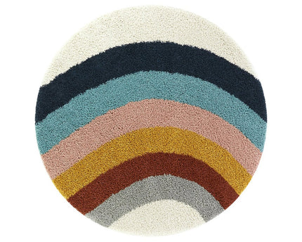 Dik en comfortabel rond kindervloerkleed COLORS