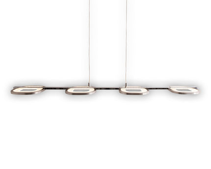 LED hanglamp "balk" gemaakt van metaal en plastic in stalen blank, met geïntegreerde LED