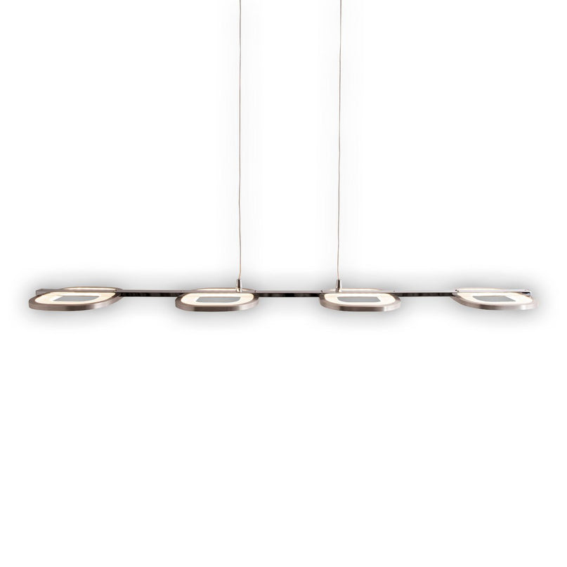 LED hanglamp "balk" gemaakt van metaal en plastic in stalen blank, met geïntegreerde LED