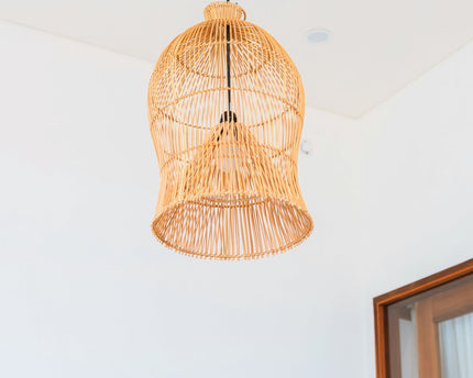 Rotan lampenkap – Boho hanglamp – plafondlamp hangend – Boho plafondlamp MAHARA (Ø35 cm)