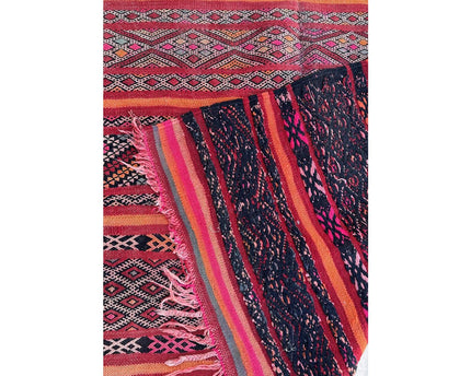 Zuiver wollen Marokkaans Kelim Berber tapijt 150 x 285 cm