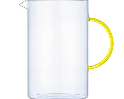 Glazen werper met gele handvat 1.5L