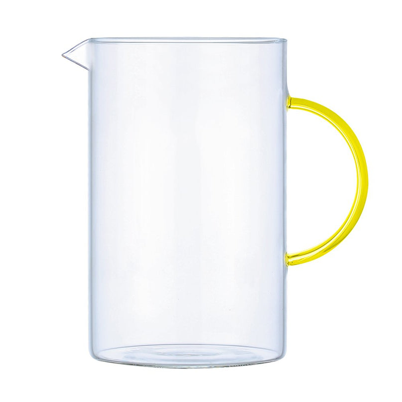 Glazen werper met gele handvat 1.5L