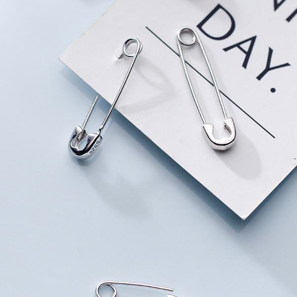 Unieke minimalistische paperclip-oorbellen - één paar