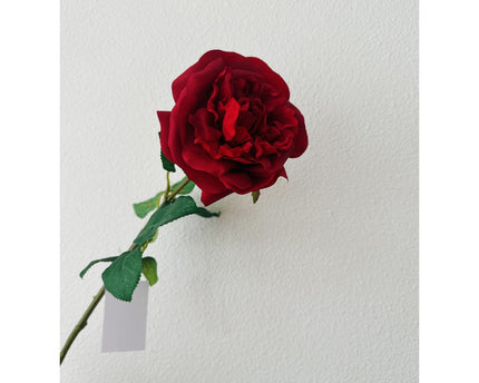 QMF Hand Touch Rose 65cm 1PCS rood