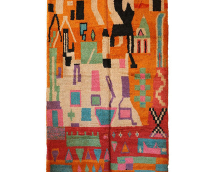 Zuiver wollen Marokkaans Berber-tapijt 209 x 316 cm