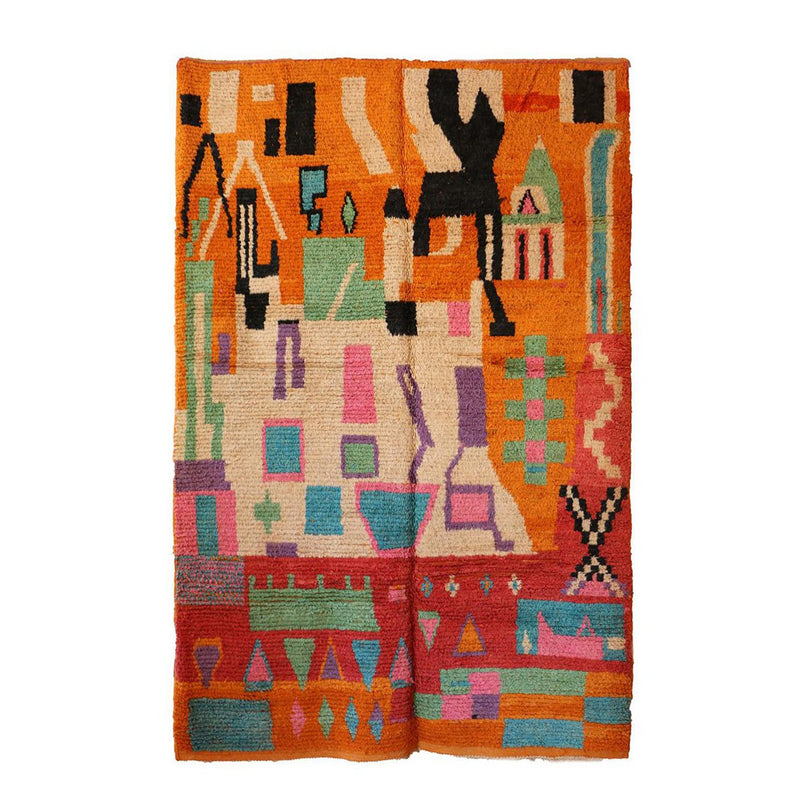 Zuiver wollen Marokkaans Berber-tapijt 209 x 316 cm