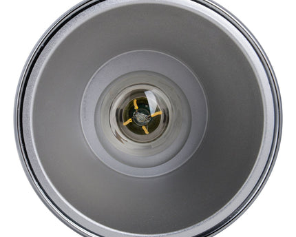 Hanger Lamp "Style", retro klassiek, hanglamp gemaakt van chroom-glanzend metaal met E27-aansluiting, paraplu Ø15 cm, ideaal voor eetkamer, woonkamer en keuken.