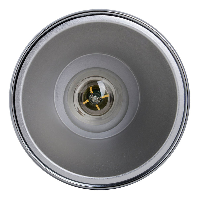 Hanger Lamp "Style", retro klassiek, hanglamp gemaakt van chroom-glanzend metaal met E27-aansluiting, paraplu Ø15 cm, ideaal voor eetkamer, woonkamer en keuken.