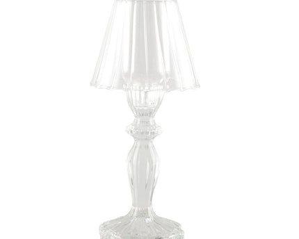 H24.5cm glazen kandelaar