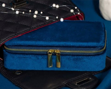 Duel Velvet sieradendoosje-Saffierblauw