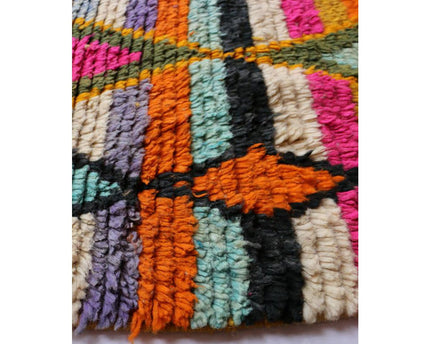 Zuiver wollen Marokkaans Berber halkleed 73 x 390 cm