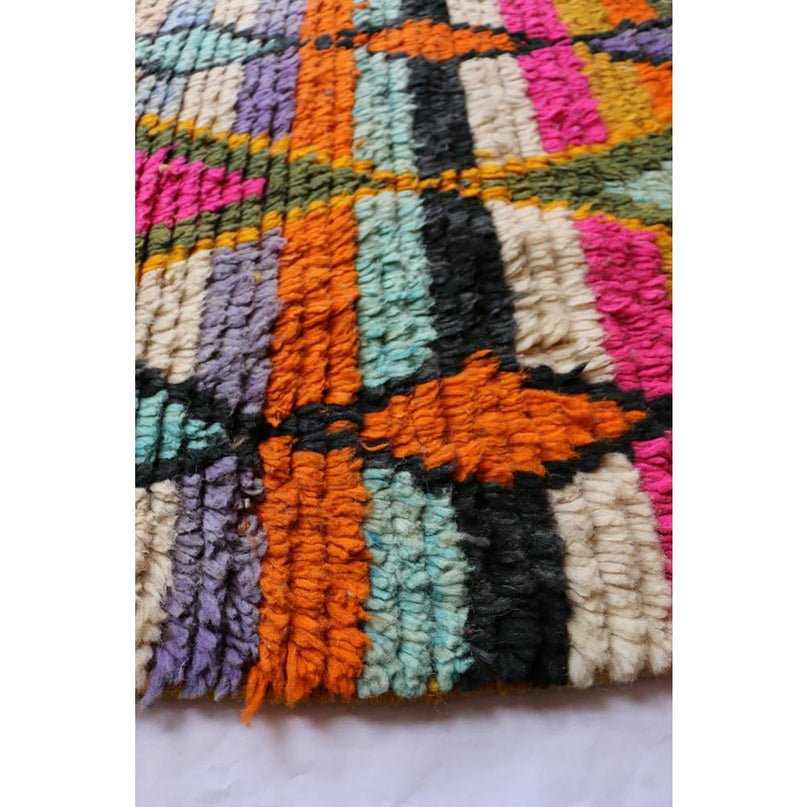 Zuiver wollen Marokkaans Berber halkleed 73 x 390 cm