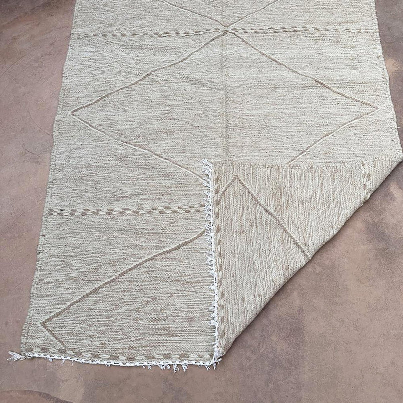 Zuiver wollen Marokkaans Kelim Berber tapijt 150 x 247 cm