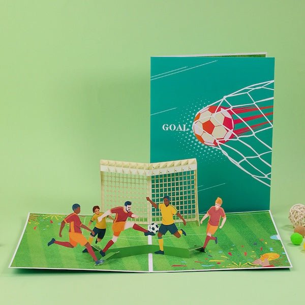 3D -kaart voor hem voor papa - voetbalontwerpkaart