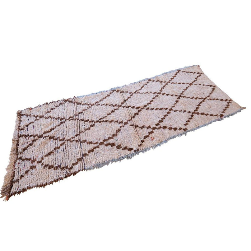 Zuiver wollen Marokkaans Berber-tapijt 98 x 278 cm