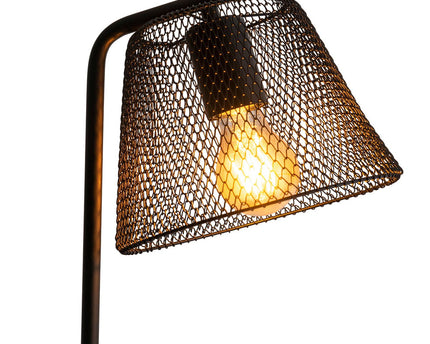 Tafellamp "Korie", metalen tafellamp in het zwart, met E27 -aansluiting, 50 cm hoog, voor woonkamer en kantoor.