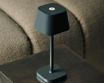 Ava Stone Gray - Oplaadbare tafellamp | Stijlvol, draadloos lamp en dimbaar