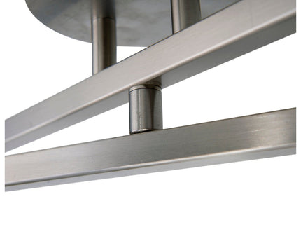 4 plafondlamp "tilde", klassieke metalen plafondlamp en textiel in grijs met E27 -aansluiting, 82 cm lang, de paraplu's zijn verstelbaar, ideaal voor woonkamer, eetkamer en slaapkamer