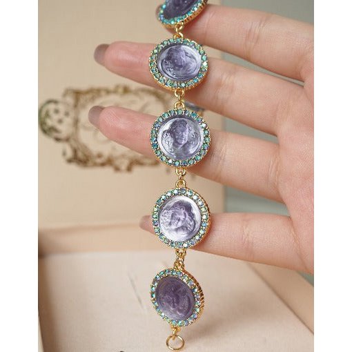 Vintage geïnspireerde Angel Face Cameo-armbanden