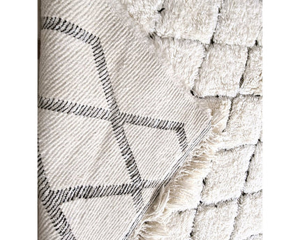 Berber vloerkleed Beni Ouarain zuivere wol 157 x 265 cm