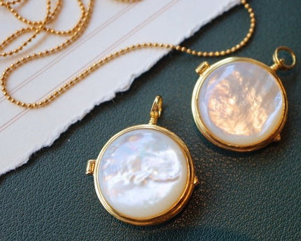 MOP Ronde Sachet-Openbare Medaillonketting