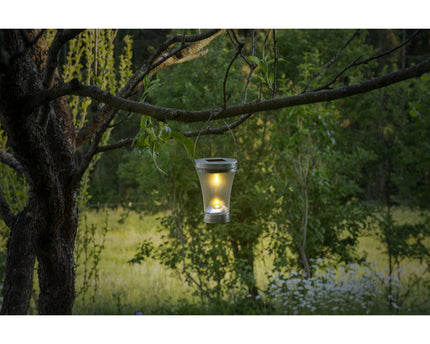8 Set LED-decoratie Solar Light, voor buiten, gemaakt van metaal en plastic in stalen blanke, geïntegreerde LED