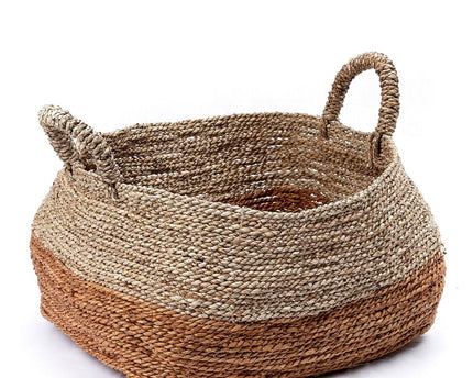 Opbergmand | Wasmand | Plantenmand MAJALENGKA (naturel) gemaakt van bananenvezels en zeegras (3 maten)