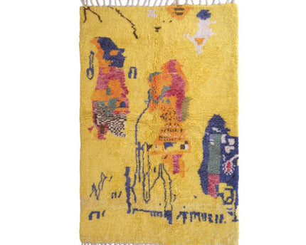 Abstract wollen Berberkleed 164 x 245 cm