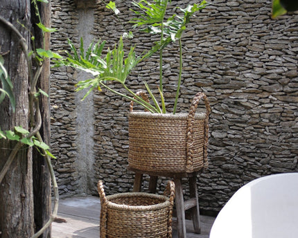 Plant | Mand Opbergmand | Wasmand CANGGU gemaakt van waterhyacint (3 maten)