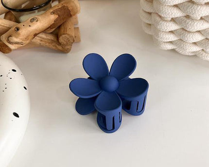 Minimalistische blauwe kleurtoon klauw haarclips