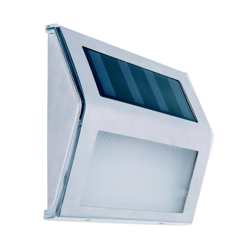 4 Set LED LED Solar Outer Light, voor buiten, wandlamp-metaal en plastic in stalen blank, met geïntegreerde LED