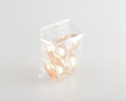 Set van 4 rondes gouden handdoeken met strass